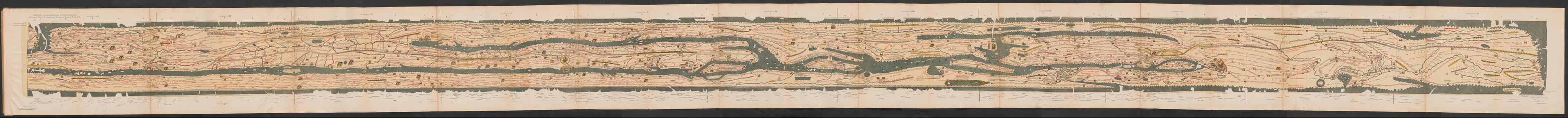 The Peutinger Table — Tabula Peutingeriana, After a late-Roman original, c. 1200 copy